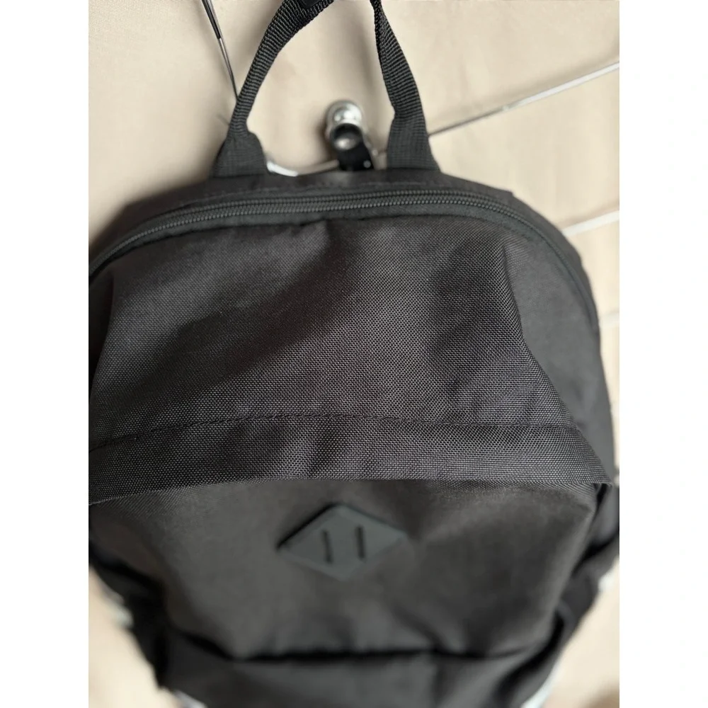 Adidas Originals Trefoil Backpack Black White Three Stripe School Bag RN 90288 - Picture 3 of 8